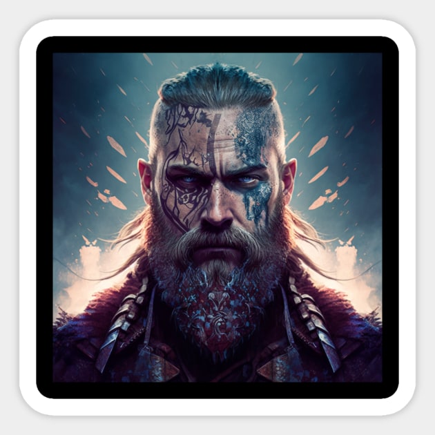 Illustration of Viking Valhalla Sticker by KOTYA